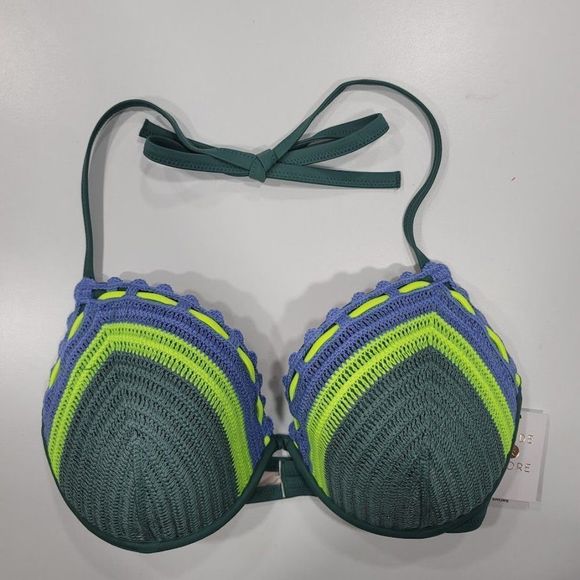 Shade & Shore Sage Crochet Bikini Top - Picture 8 of 10